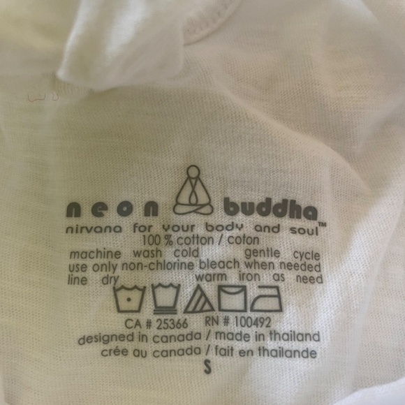 Neon Buddha white t-shirt - Picture 9 of 9